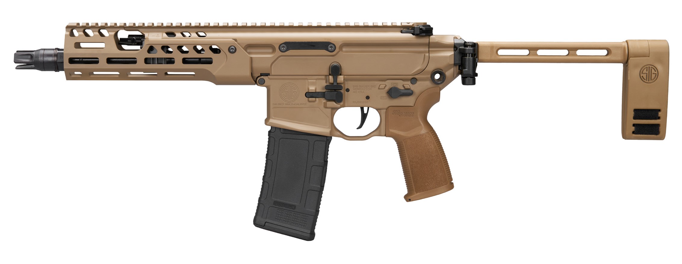 Sig Sauer MCX 300 Blackout 9" Pistol, IR Cerakote FDE. Free shipping