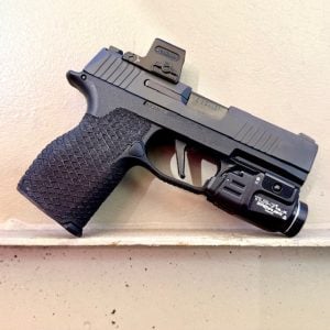 Competition Series Sig 365XL Macro 9mm, cut down to 12 round Carry size.  With light and optic.  USED/CONSIGNMENT.
