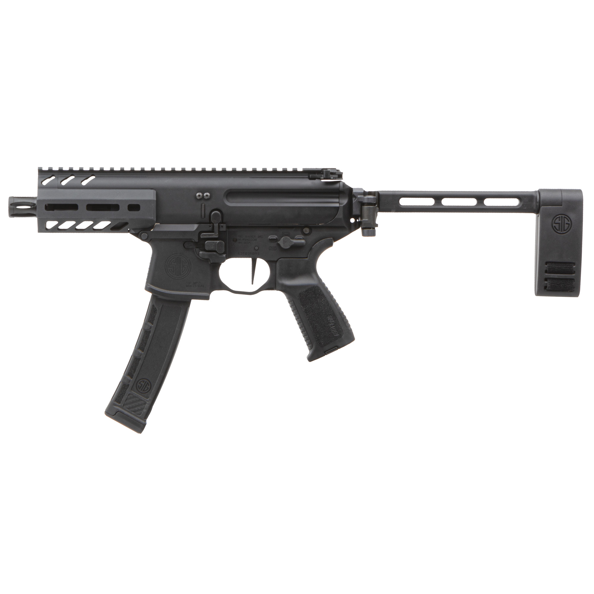 Sig Sauer MPX K Pistol w/brace, 9MM, 4.5" Barrel, 35 Rounds, 1 Magazine. Free shipping
