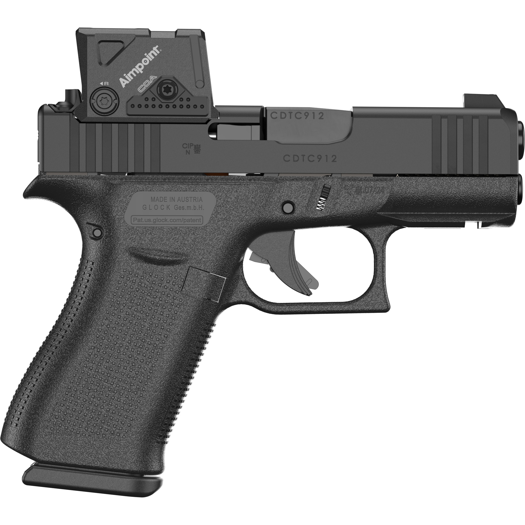 GLOCK 43X MOS Aimpoint COA 15 round magazines FREE SHIPPING - Image 3